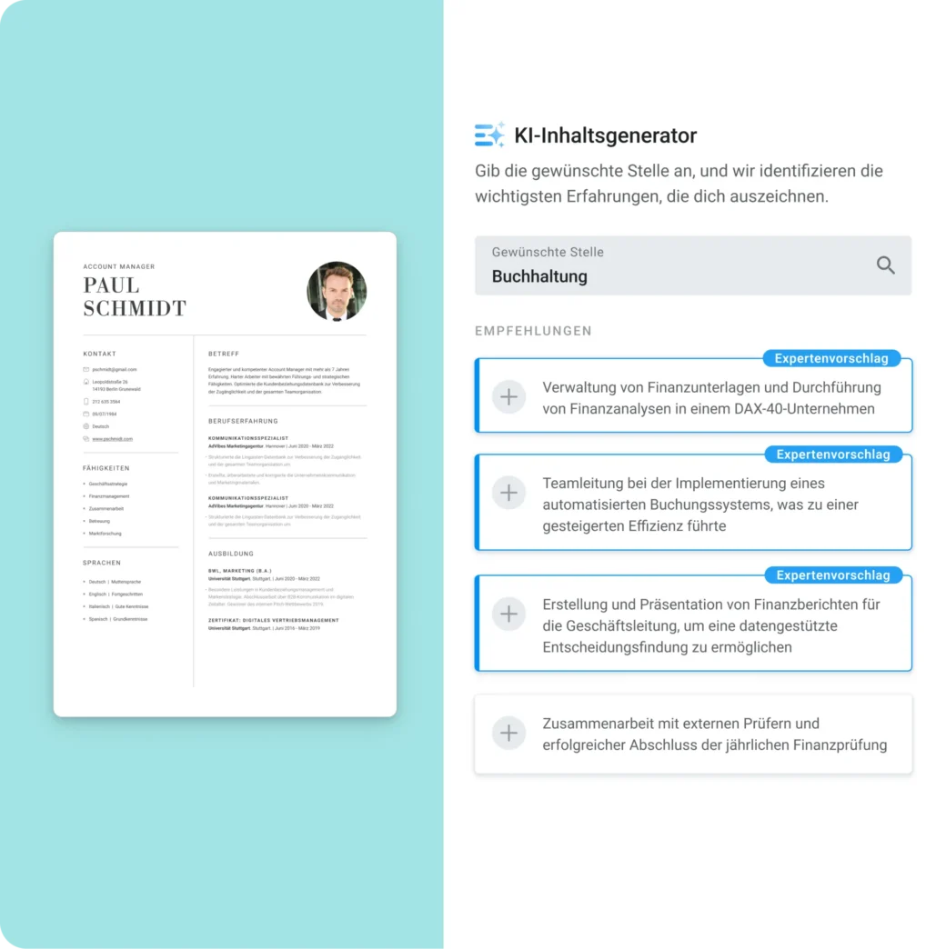 Mit KI zum perfekten Lebenslauf & Anschreiben