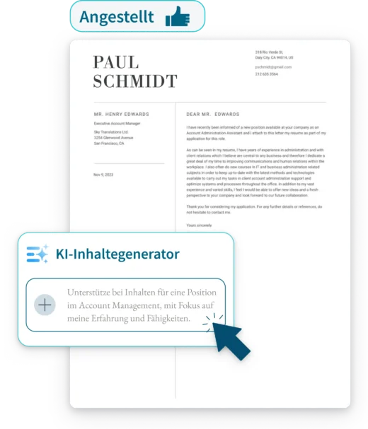 bewerbungsschreiben generator