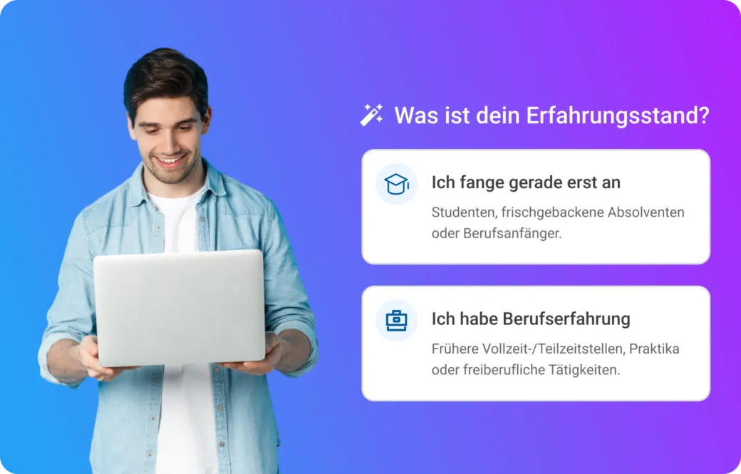Beantworte ein paar schnelle Fragen
