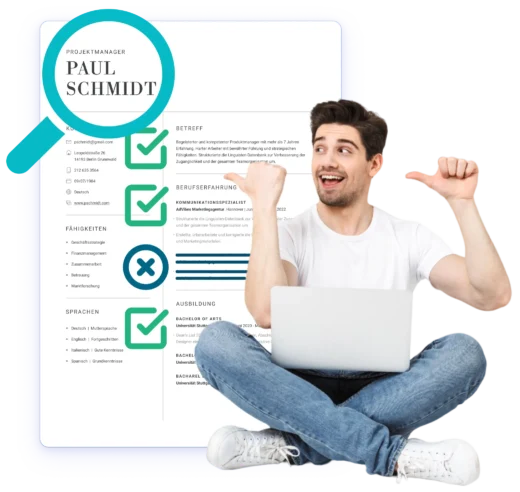 Professionelle Lebenslauf-Prüfung